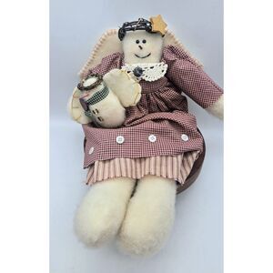 Christmas Primitive Style Snow Angel Decoration Doll ~ Country Farmhouse Cottage
